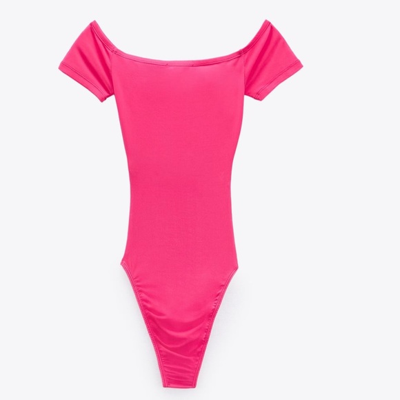 Zara pink fitted stretching bodysuit - Picture 9 of 12